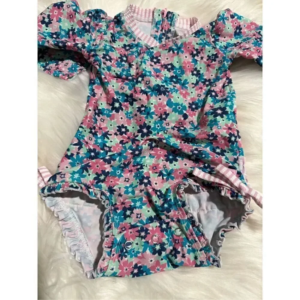 Ruffle Butts long sleeve swim wear 12-18 months